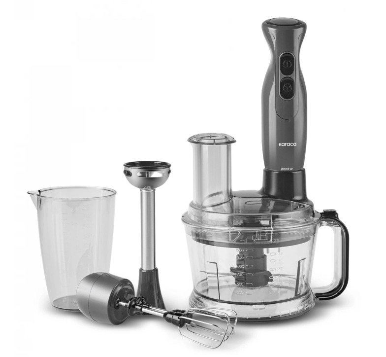 Karaca Pro Multimax 6 in 1 Çok Amaçlı Mutfak Robotu 2000W Space Gray